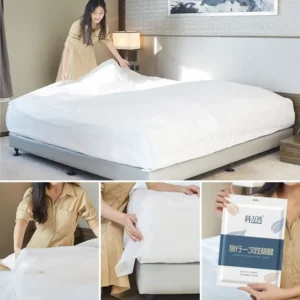 3 / 4-Piece Disposable Bed Sheet Non-Woven Dirty Proof Sleeping Bag Quilt Cover Bedding Set Thickened Isolation Sheets Hotel